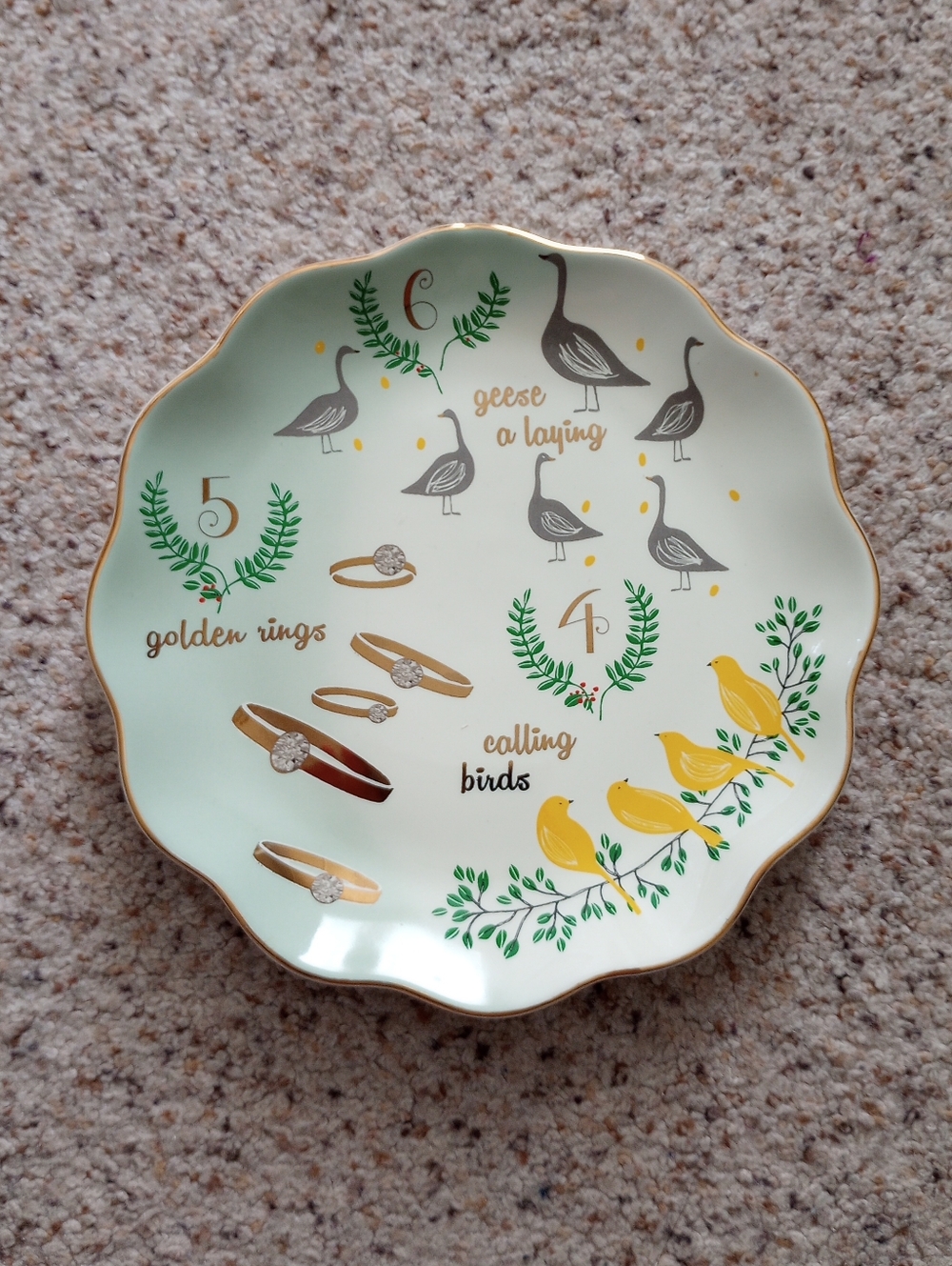 World Market 12 Days Of Christmas Song Plate